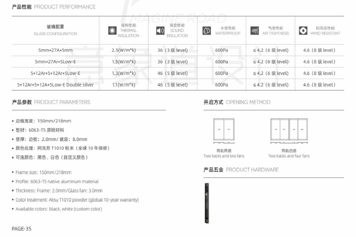 Sliding Glass Doors/Day Panoramic Sliding Door/Aluminium Door/Sliding Door Design
